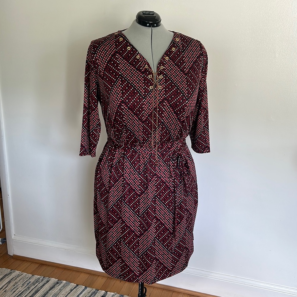 Plus Size Women's 2X Patterned Dress by Notations NWOT